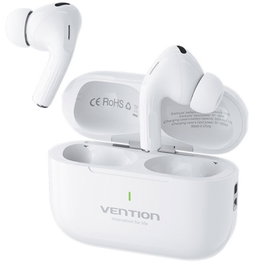 Vention Auriculares Bluetooth Echo Lite E11 con Estuche de Carga, Autonomía 6h, Blancos